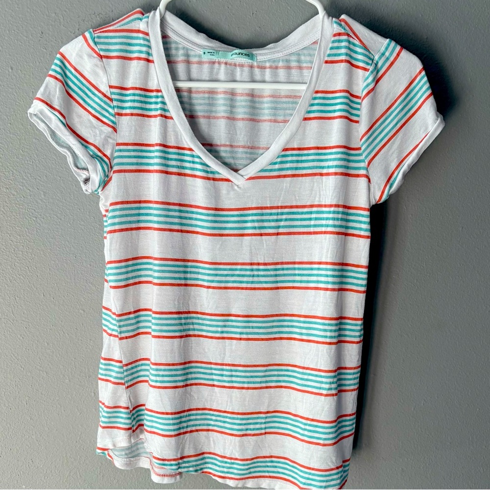 Maurice’s Striped V-Neck Women's Top